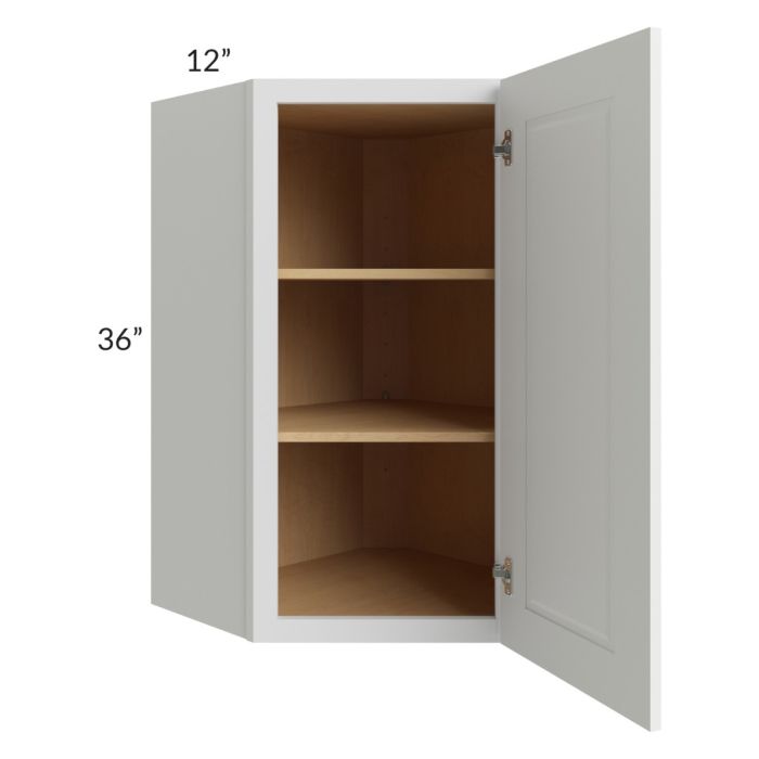 Charlotte White 24x36 Wall Diagonal Corner Cabinet