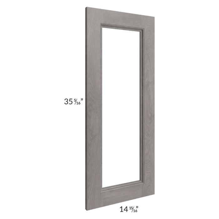Providence Slate Grey 27x36x15 Wall Diagonal Corner Glass Door Only with Glass Included