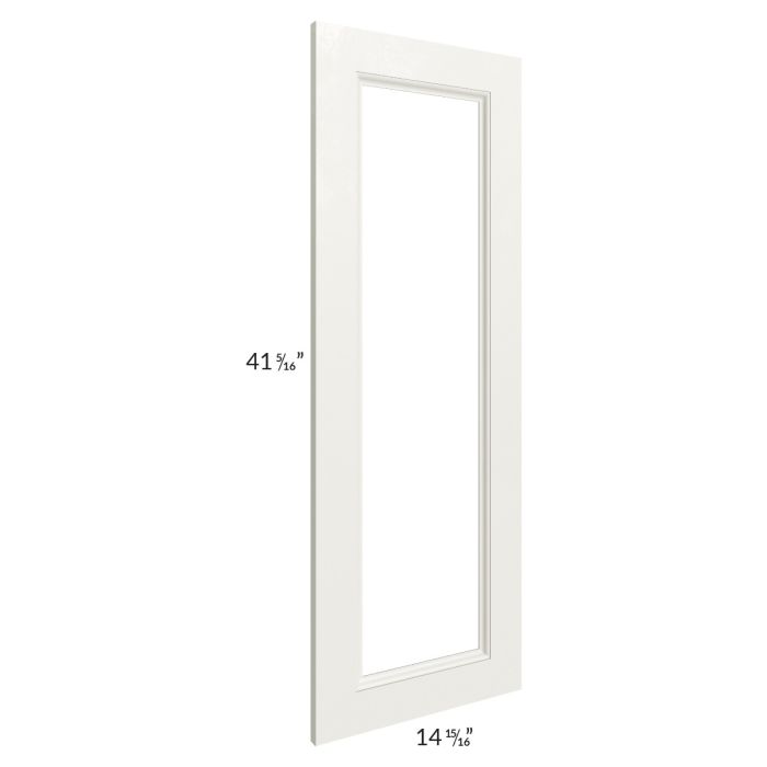 Providence Cream Glaze 27x42x15 Wall Diagonal Corner Glass Door Only with Glass Included