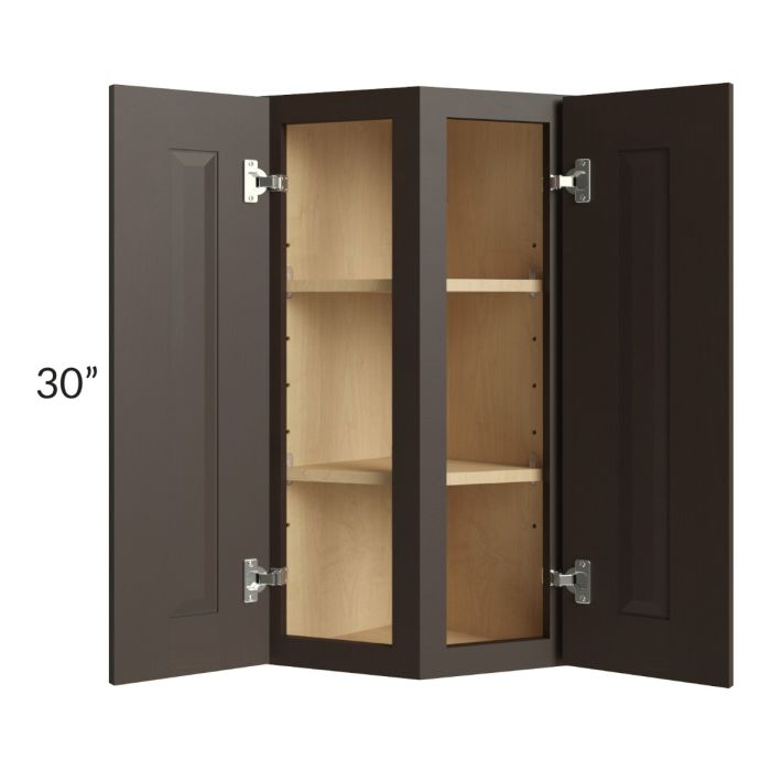 Southport Espresso Shaker 12x30 Wall End Cabinet