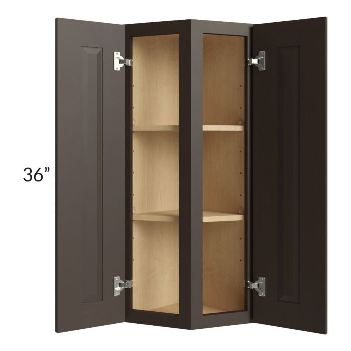 Southport Espresso Shaker 12x36 Wall End Cabinet
