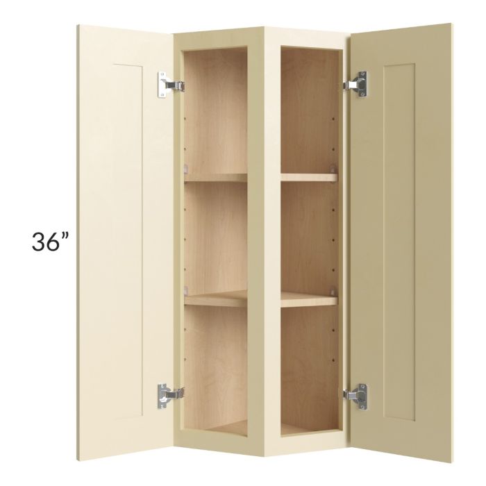 Phoenix Cream Glaze 12x36 Wall End Cabinet