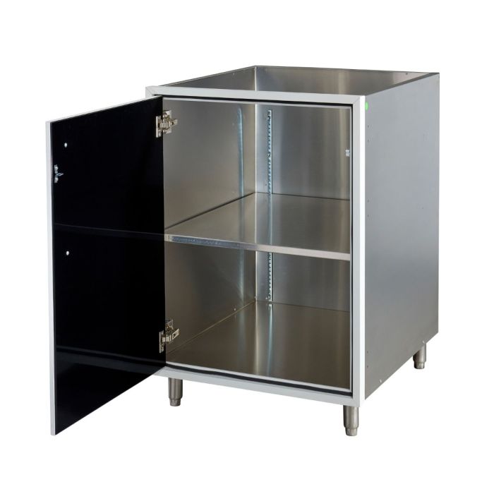 Legacy Outdoor White 24" Full Height Door Base Cabinet (Left Hinge)