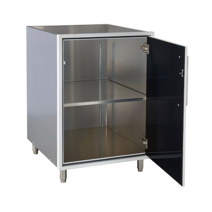 Legacy Outdoor White 24" Full Height Door Base Cabinet (Right Hinge)