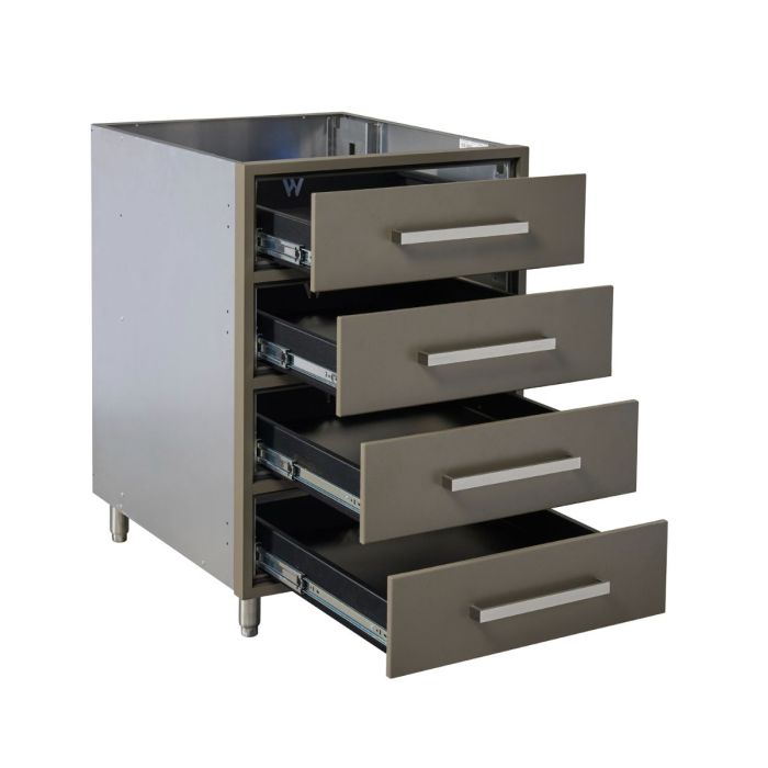 Legacy Outdoor Grey 24" 4-Drawer Base Cabinet