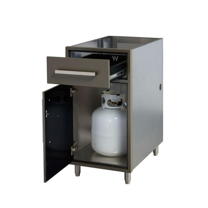 Legacy Outdoor Grey 18" Ventilated Propane Base