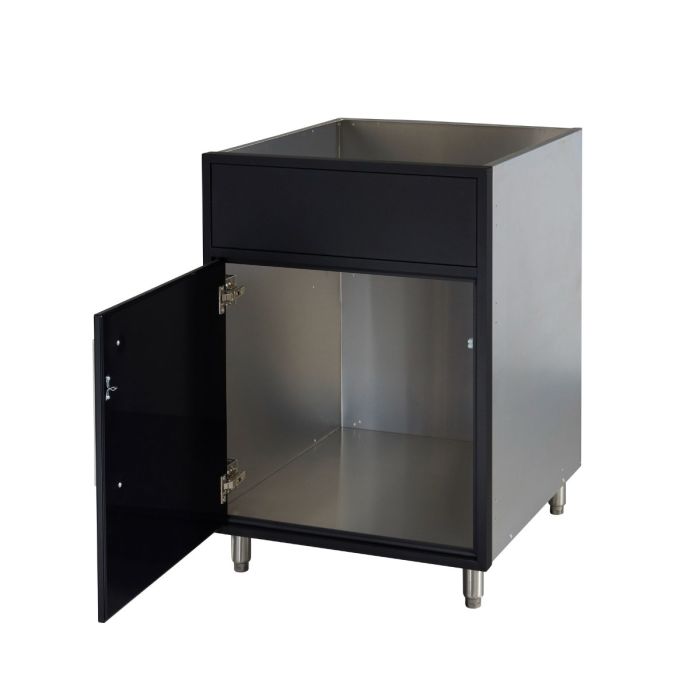 Legacy Outdoor Black 24" Sink Base Cabinet (Left Hinge)