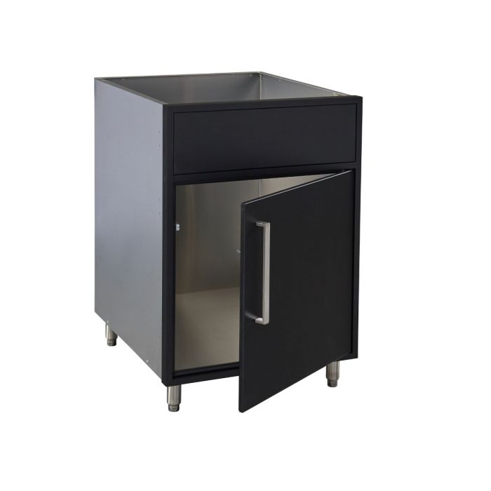 Legacy Outdoor Black 24" Sink Base Cabinet (Right Hinge)