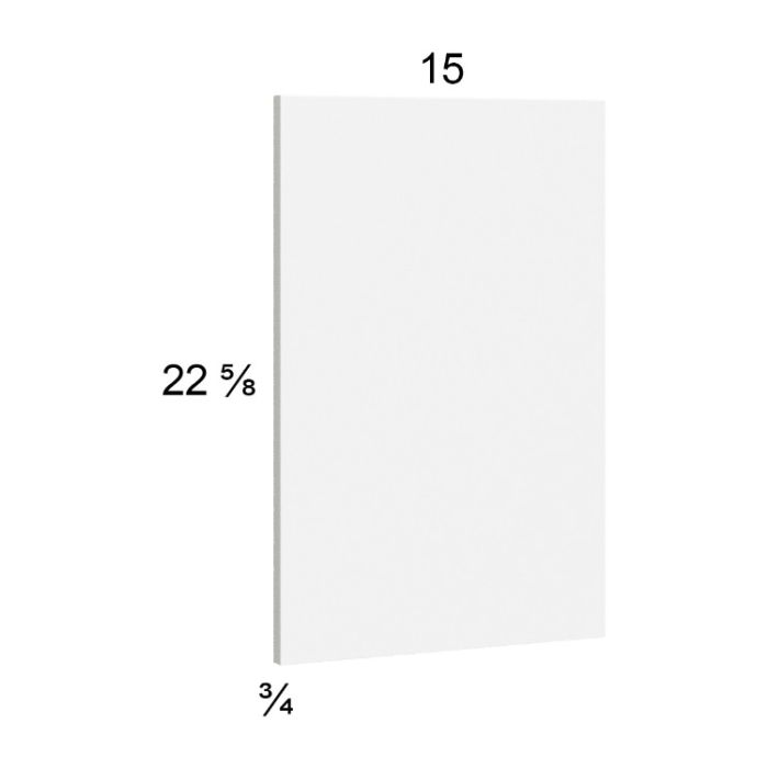 Euro Gloss White Wall Overlay Panel - 15"W x 22-5/8"H x 3/4"D