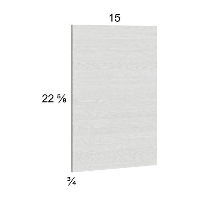 Euro White Grain Wall Overlay Panel - 15"W x 22-5/8"H x 3/4"D