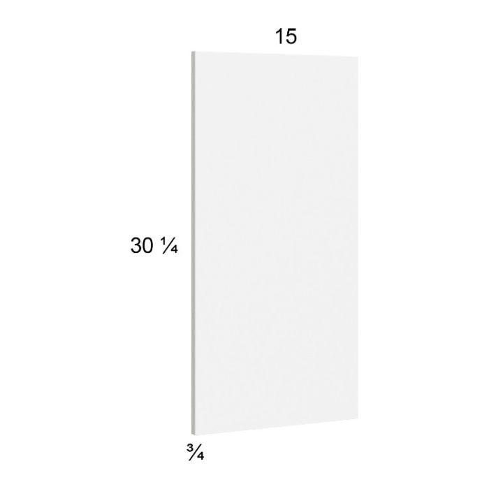 Euro Gloss White Wall Overlay Panel - 15"W x 30-1/4"H x 3/4"D