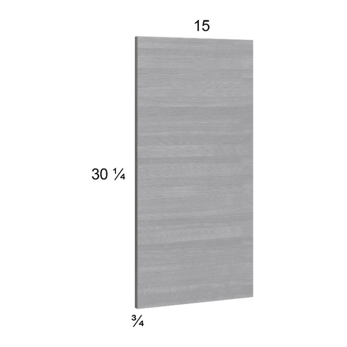 Euro Grey Wall Overlay Panel - 15"W x 30-1/4"H x 3/4"D