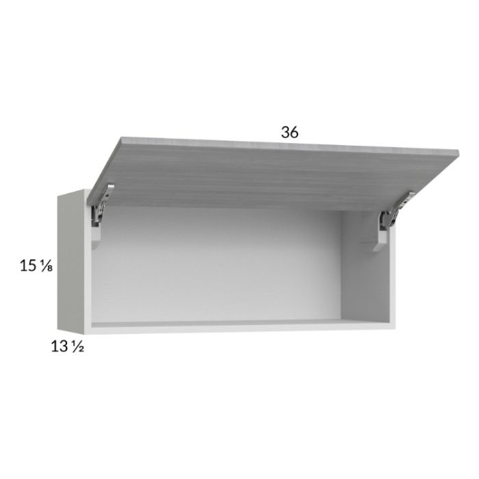 Euro Grey 36x15-1/8 Flip Up Door Wall Cabinet