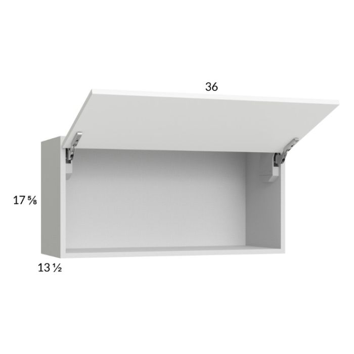 Euro Gloss White 36x17-5/8 Flip Up Door Wall Cabinet