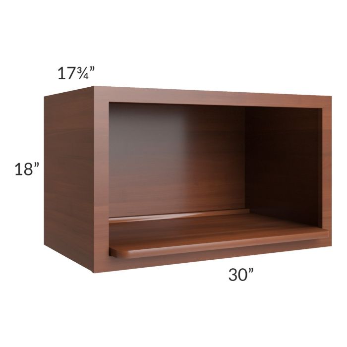 Phoenix Caramel Glaze 30x18 Microwave Wall Cabinet