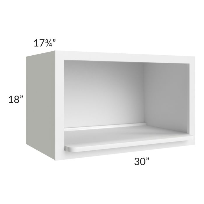 Southport White Shaker 30x18 Microwave Wall Cabinet