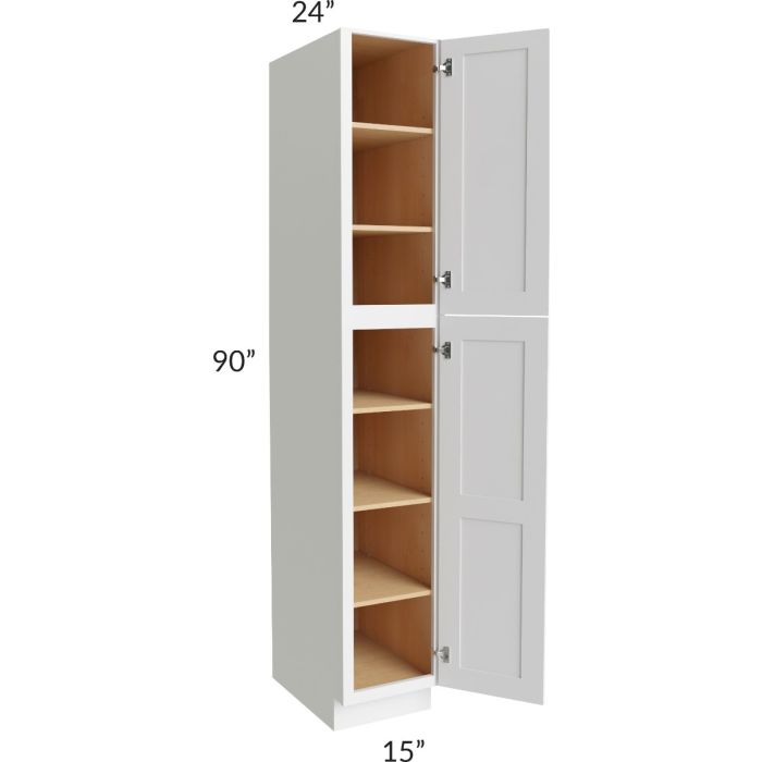 Alpine White Shaker 15x90 Wall Pantry