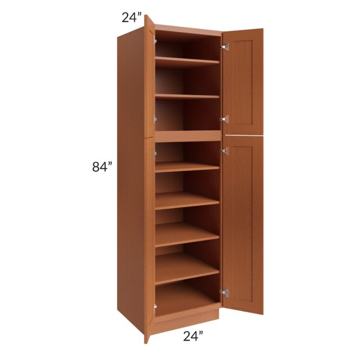 Lexington Cinnamon Glaze 24x84 Wall Pantry