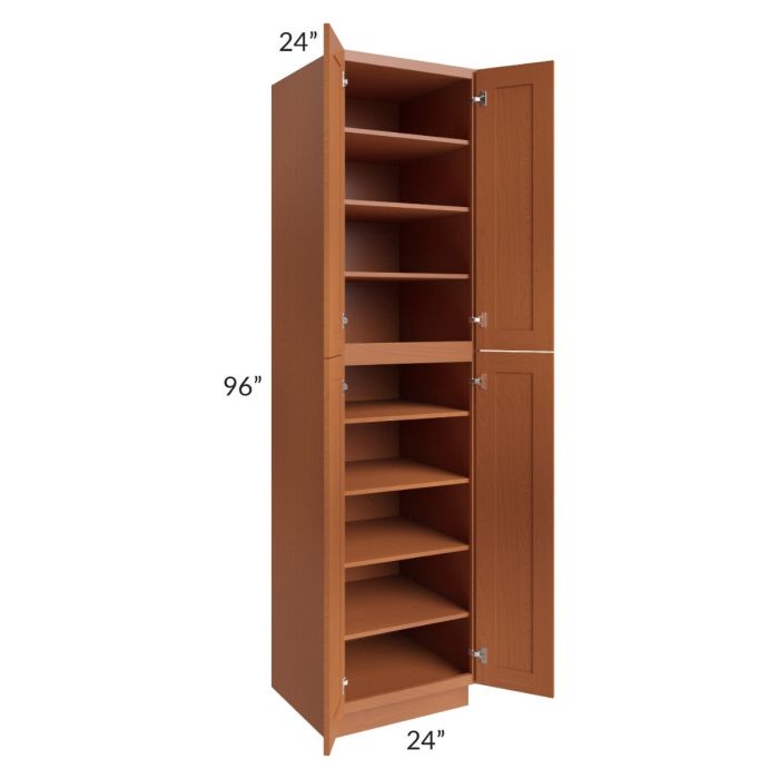 Lexington Cinnamon Glaze 24x96 Wall Pantry