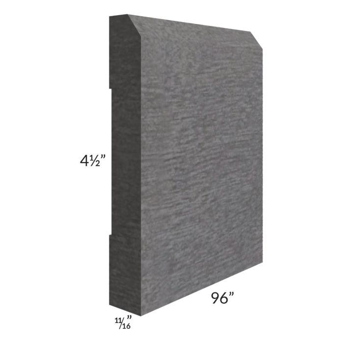 Stone Grey 8' Decorative Base Molding