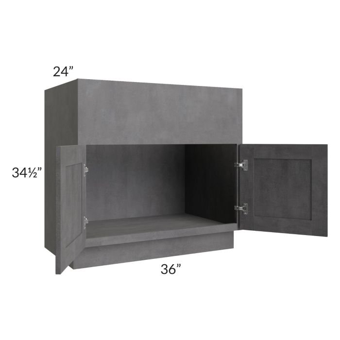 Stone Grey 36" Farm Sink Base