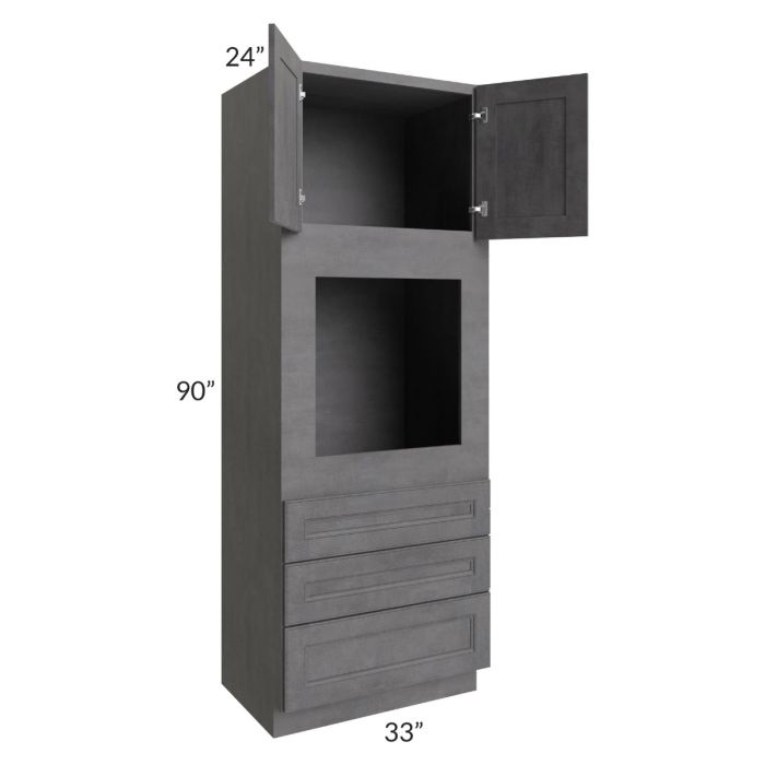 Stone Grey 33x90 Universal Oven Cabinet