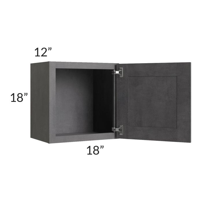 Stone Grey 18x18 Wall Cabinet