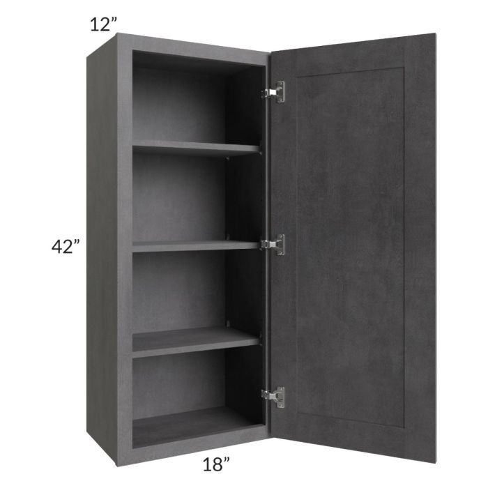 Stone Grey 18x42 Wall Cabinet