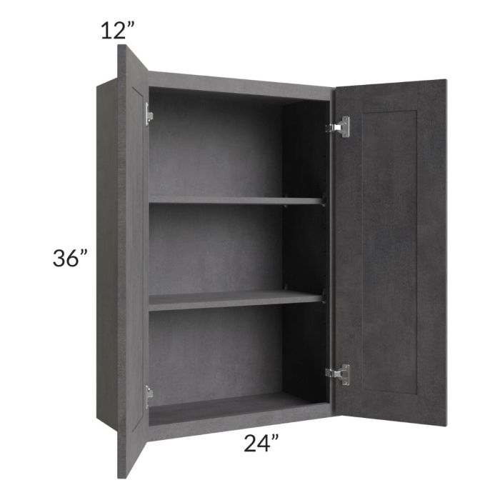 Stone Grey 24x36 Wall Cabinet