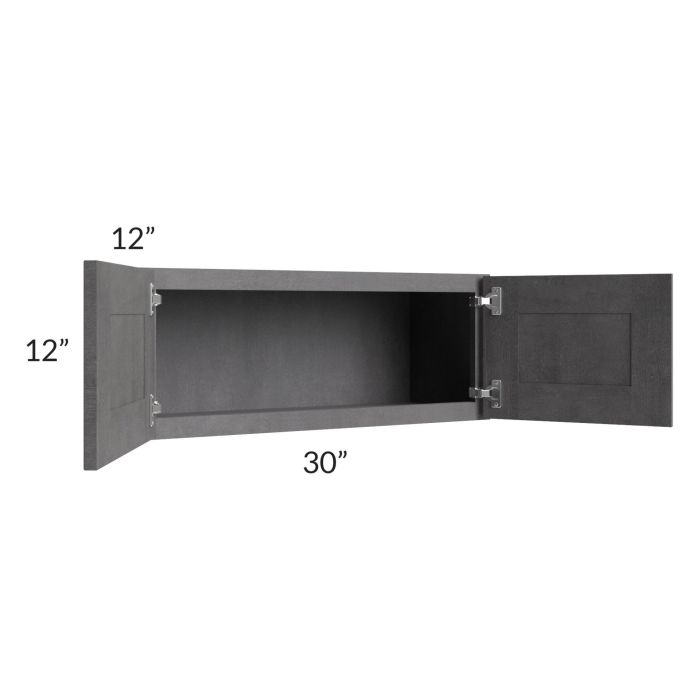 Stone Grey 30x12 Wall Cabinet