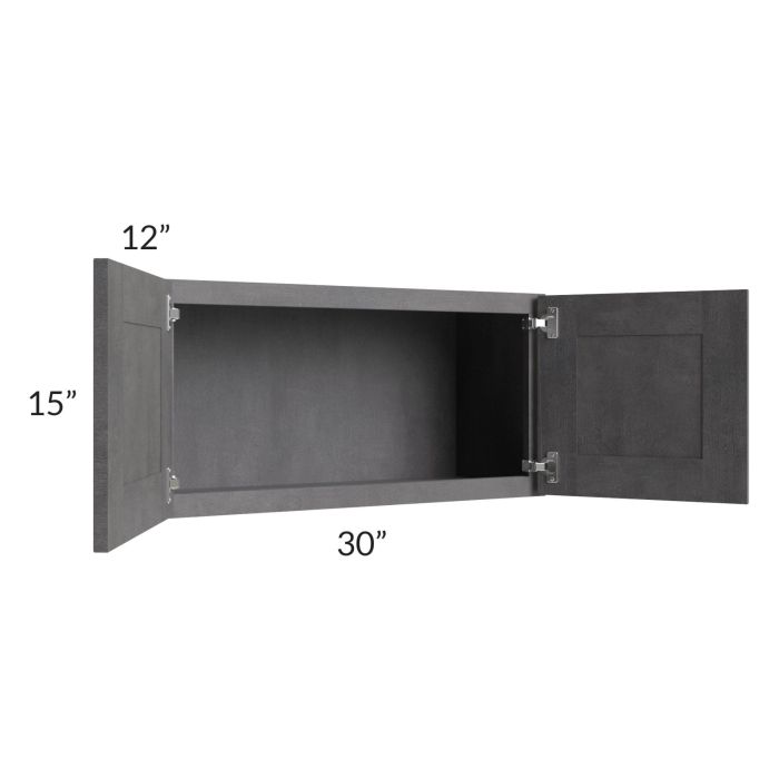 Stone Grey 30x15 Wall Cabinet
