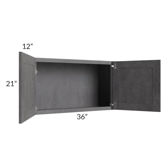 Stone Grey 36x21 Wall Cabinet