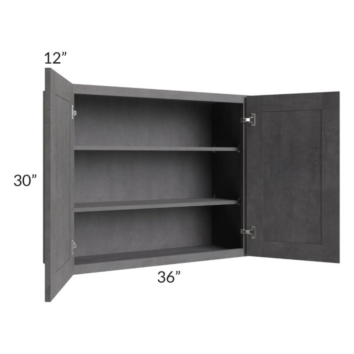 Stone Grey 36x30 Wall Cabinet