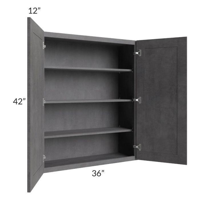 Stone Grey 36x42 Wall Cabinet