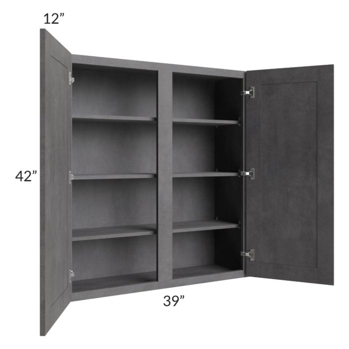 Stone Grey 39x42 Wall Cabinet