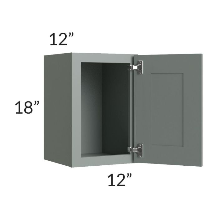 Woodland Green Shaker 24" 2-Drawer Base Cabinet