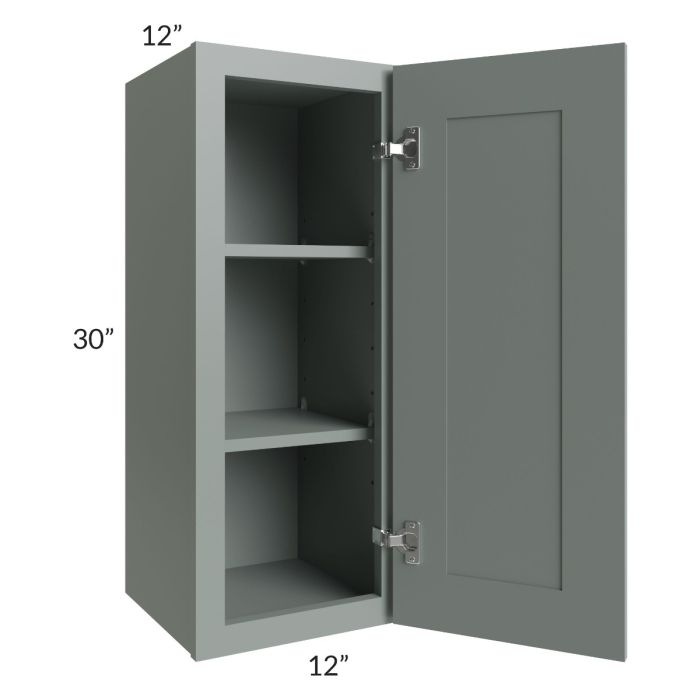 Woodland Green Shaker 24" 2-Drawer Base Cabinet