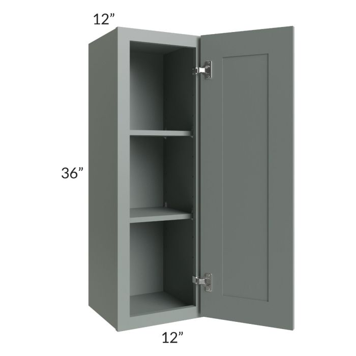 Woodland Green Shaker 24" 2-Drawer Base Cabinet