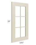 Stratton Khaki Shaker 15x30 Mullion Door (cabinet not included) - Out of stock through mid April