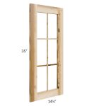 Prairie Shaker 15x36 Mullion Door (cabinet not included) - Out of stock through mid April