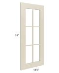 Stratton Khaki Shaker 15x36 Mullion Door (cabinet not included) - Out of stock through mid April