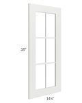Palisades White 15x36 Mullion Door (cabinet not included) - Out of stock through mid April