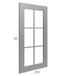 Stratton Light Grey Shaker 18x36 Mullion Door (cabinet not included) 