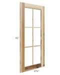 Prairie Shaker 18x42 Mullion Door (cabinet not included) - Out of stock through mid April