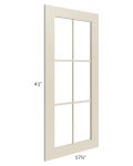 Stratton Khaki Shaker 18x42 Mullion Door (cabinet not included) - Out of stock through mid April