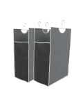 Hanging Hamper Bags in Gray (2 Pack)
