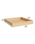 Portland White 24" Roll Out Tray with a Dovetailed Drawer Box