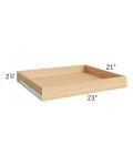 Providence Slate Grey 27" Roll Out Tray with a Dovetailed Drawer Box