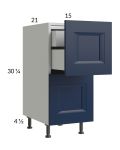 Harbor Navy 15" 2-Drawer Vanity Base Cabinet with 1 Inner Drawer