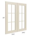 Stratton Khaki Shaker 30x36 Mullion Door (cabinet not included)